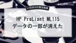 SERVER HP ProLiant ML115 1TB,2TB RAID1 で一部のデータが無くなった