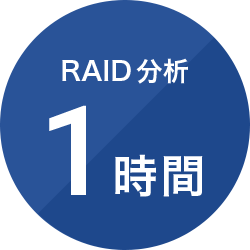 (3)RAID分析1時間